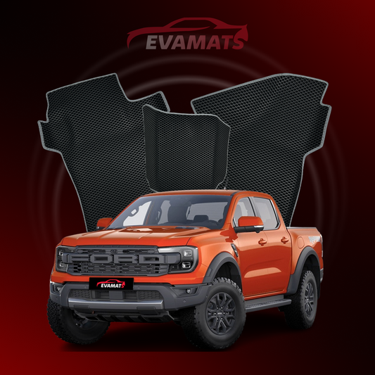 Dywaniki samochodowe EVAMATS do Ford Ranger Raptor 6 gen 2022-2025 rok PICK-UP podwójna kabina