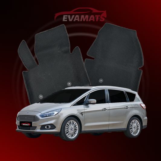 Dywaniki samochodowe EVAMATS do Ford S-MAX 2 gen 2015-2023 rok MINIVAN 5 osobowy