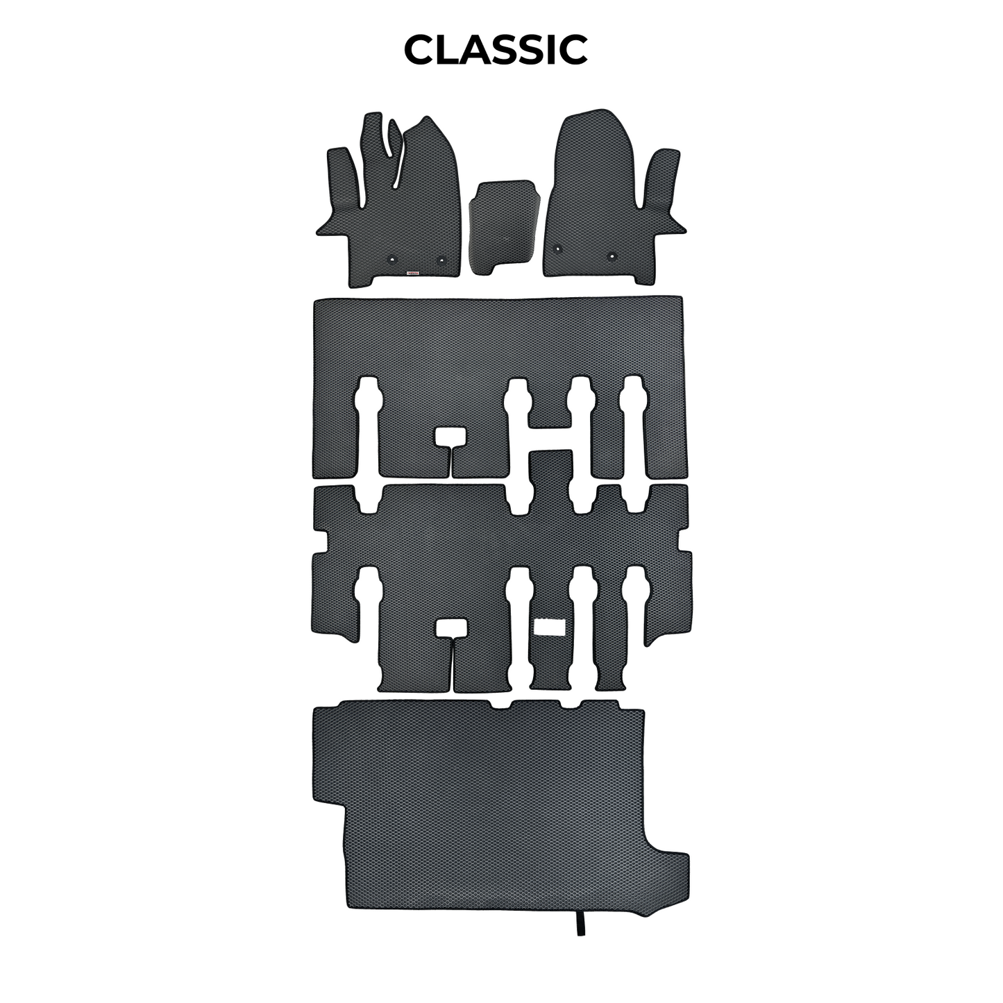 Custom-fit 3D EVA car mats for Ford Tourneo Custom 2nd generation mechaniczni foteli +szyny 2023 van