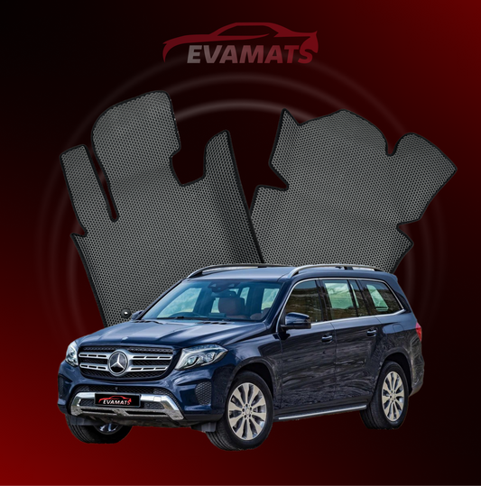 Dywaniki samochodowe EVAMATS do Mercedes-Benz GLS 1 gen (X166) 2015 – 2019 rok SUV 5 drzwi