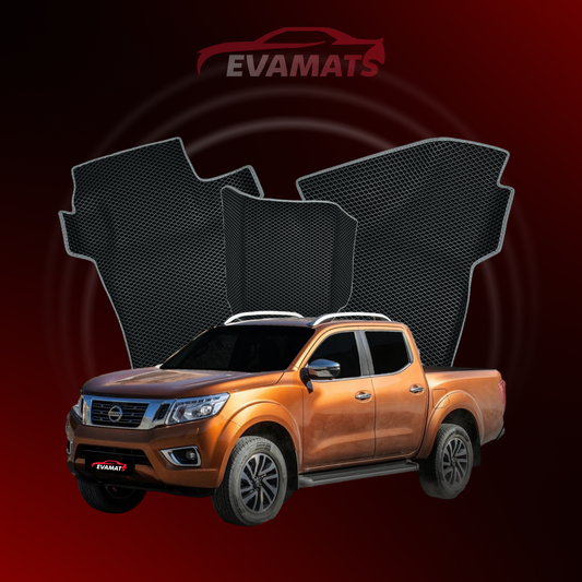 Dywaniki samochodowe EVAMATS do Nissan Navara (D23)(Frontier) IV gen 2014-2023 rok PICK-UP podwójna kabina