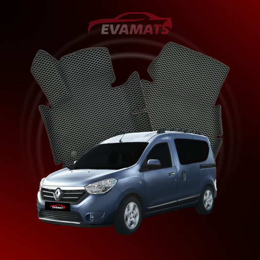 Dywaniki samochodowe EVAMATS do Renault Dokker 1 gen 2012-2023 rok MINIVAN