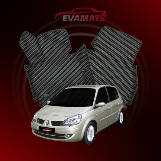 Dywaniki samochodowe EVAMATS do Renault Scenic 2 gen 2003-2009 rok MINIVAN