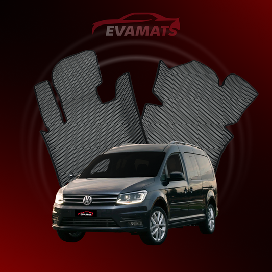 Dywaniki samochodowe EVAMATS do Volkswagen Caddy Maxi III gen 2004-2020 rok MINIVAN 7 osobowy