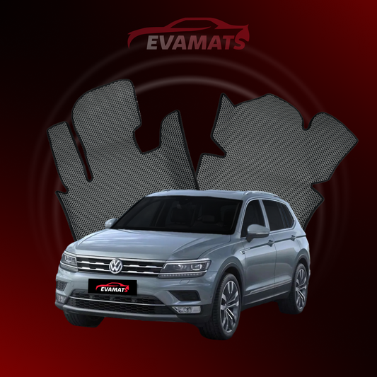 Dywaniki samochodowe EVAMATS do Volkswagen Tiguan Allspace I gen 2017-2023 rok SUV 7-osobowy