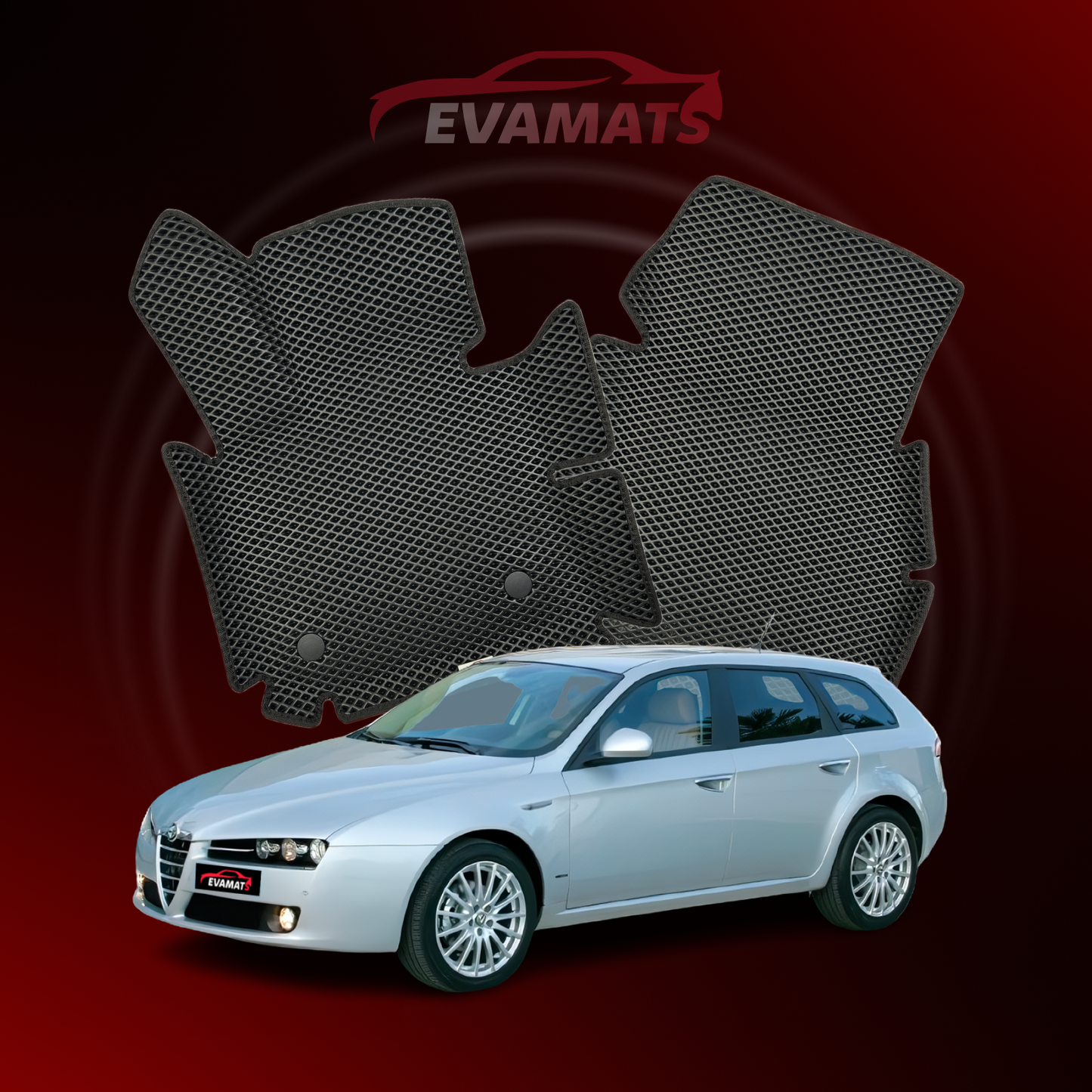 Dywaniki samochodowe EVAMATS do Alfa Romeo 159 2005-2011 rok KOMBI