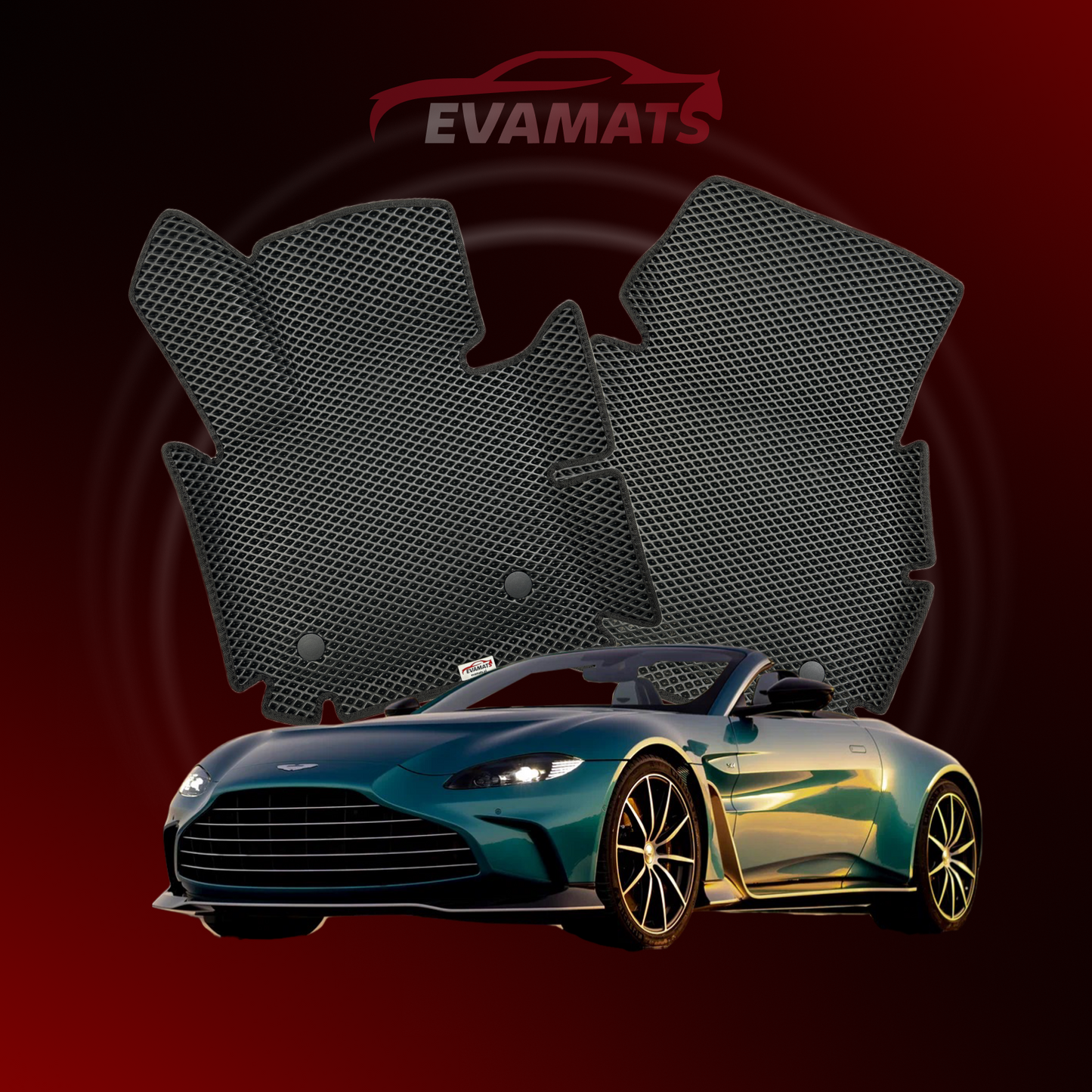 Dywaniki samochodowe EVAMATS do Aston Martin Vantage V12 2 gen 2020-2023 rok ROADSTER