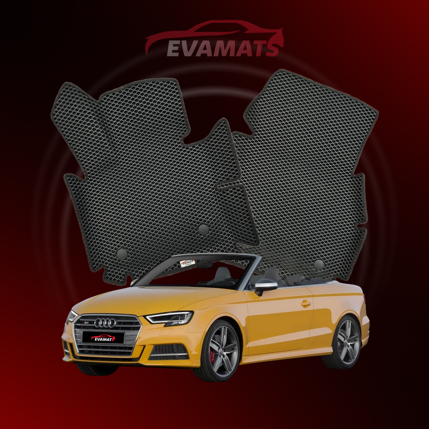 Dywaniki samochodowe EVAMATS do Audi S3 (8V) 3 gen 2013-2020 rok KABRIOLET