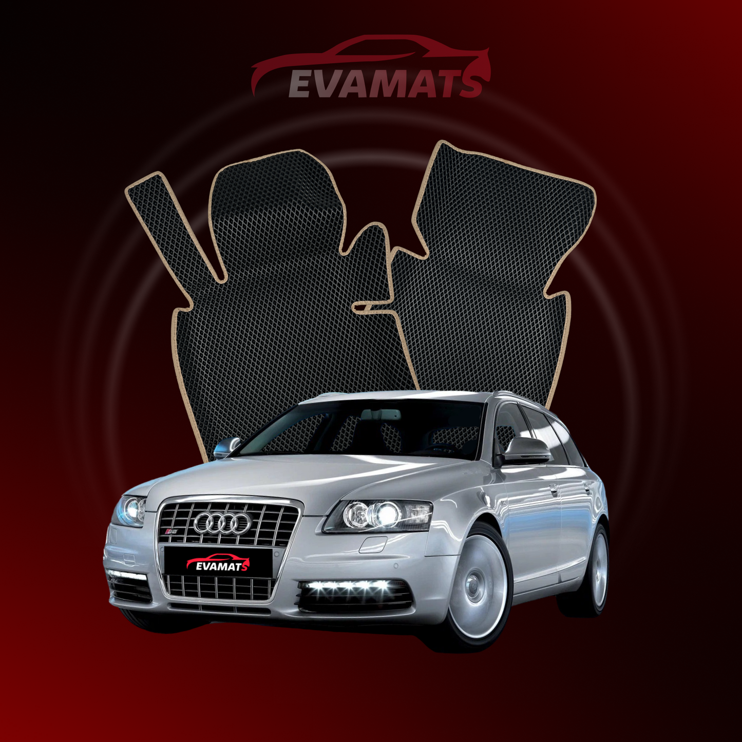 Dywaniki samochodowe EVAMATS do Audi S6(C6) 3 gen 2005-2011 rok KOMBI