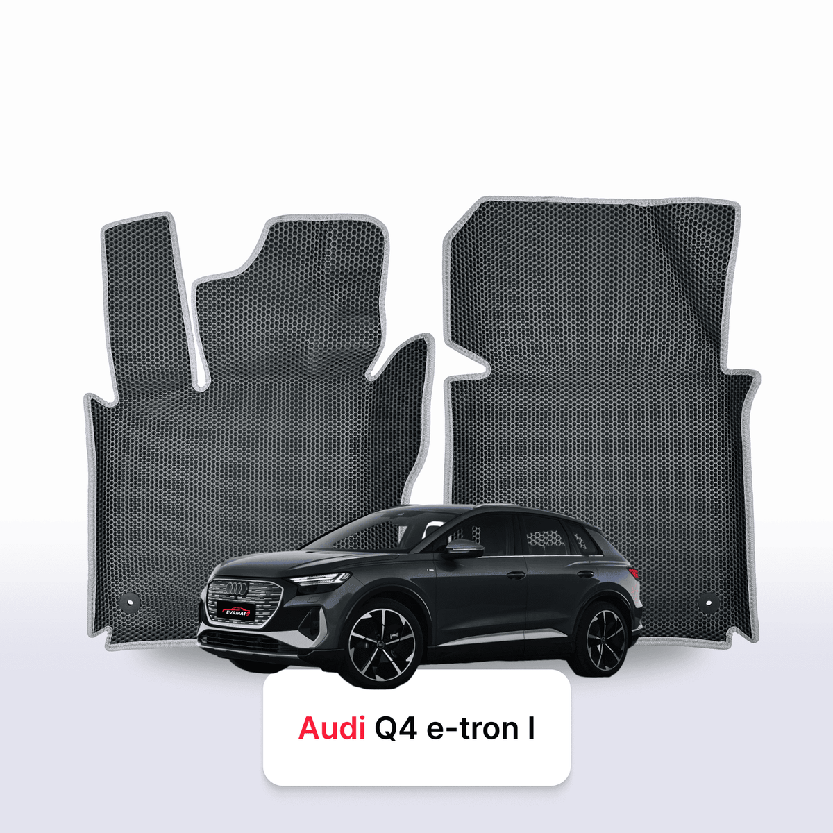 EVA Dywaniki samochodowe od EVA MATS 3D do Audi Q4 E-tron 1 gen 2021-2028 rok Elektryczny SUV Coupe + Podpiętka EVAMATS