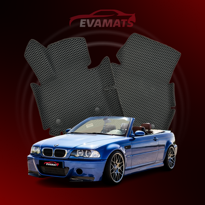 Dywaniki samochodowe EVAMATS do BMW M3(E46) 3 gen 1999-2007 rok KABRIOLET