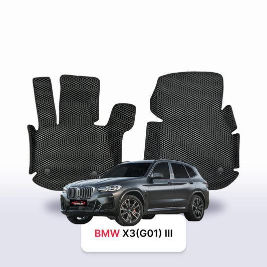EVA Dywaniki samochodowe od EVA MATS 3D do BMW X3 G01 3 gen 2017-2024 rok SUV 5 drzwi BENZYNA