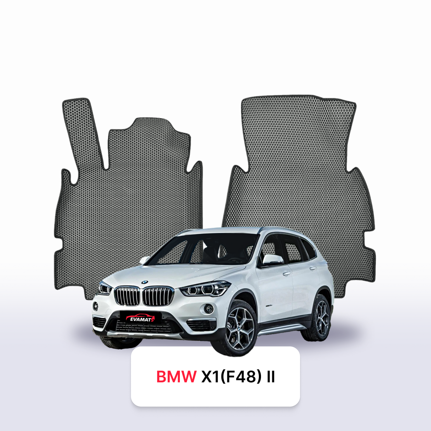 Автоковрики EVAMATS для внедорожника BMW X1 (F48) 2 поколения 2015-2023 года выпуска