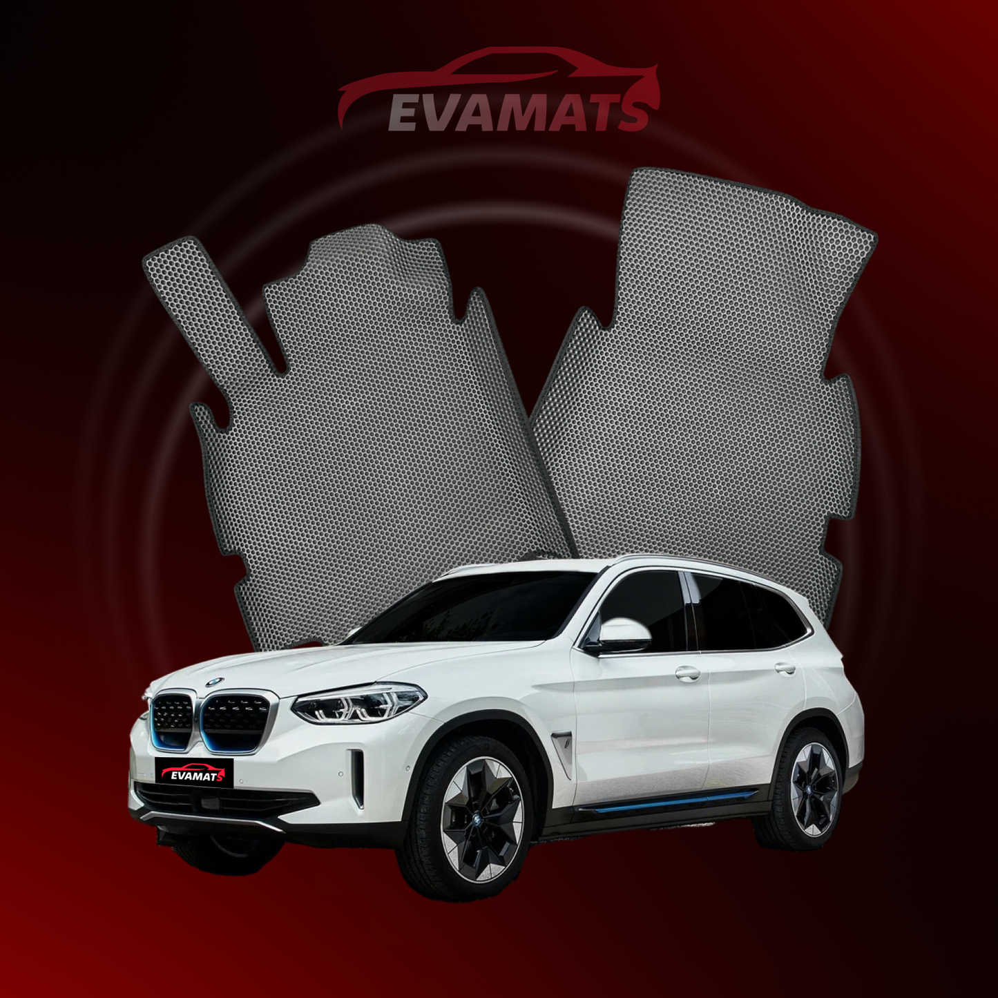Dywaniki samochodowe EVAMATS do BMW iX3 (G08) 1 gen 2020-2023 rok ELEKTRO SUV