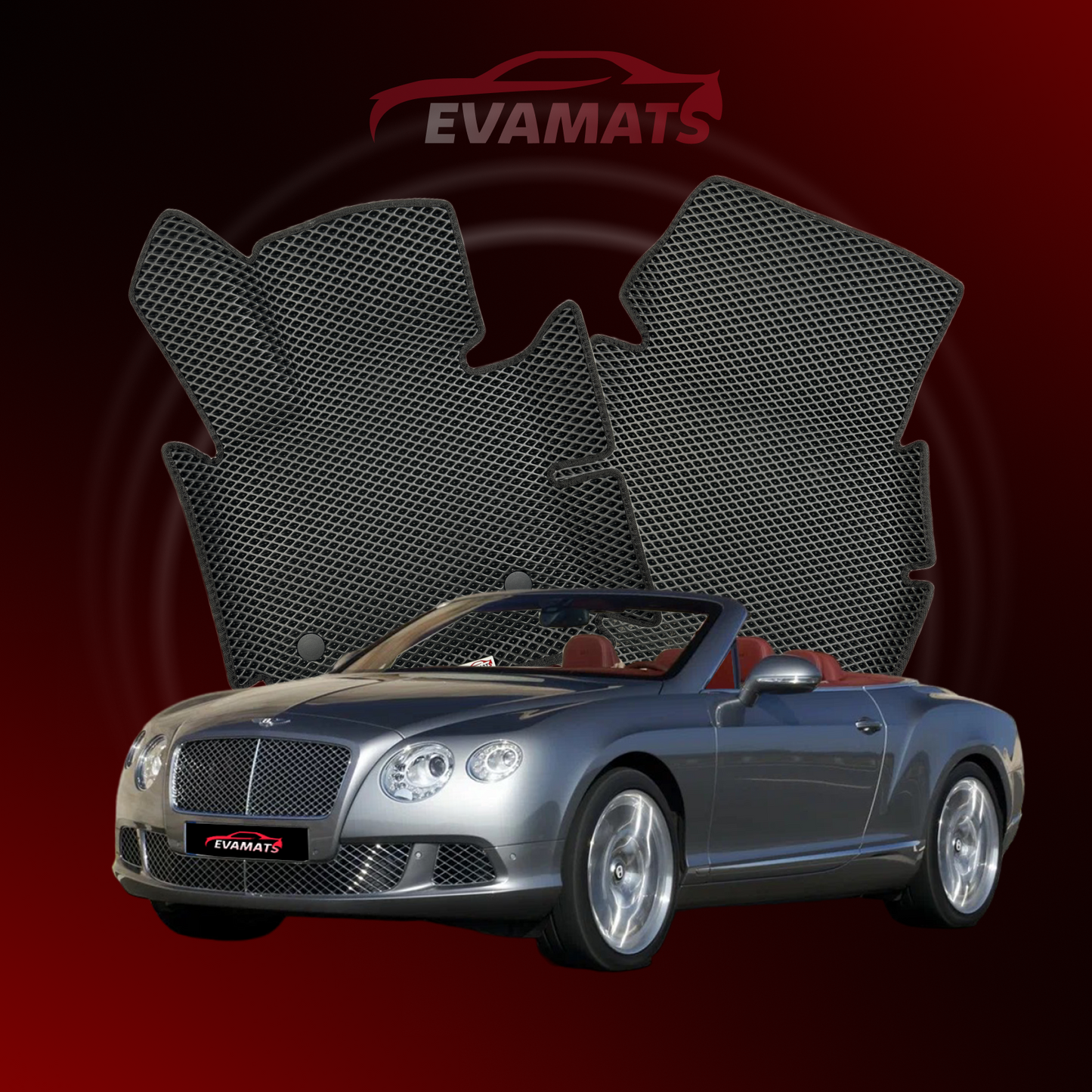 Коврики EVAMATS для Bentley Continental GT 2 поколения 2011-2017 КАБРИОЛЕТ