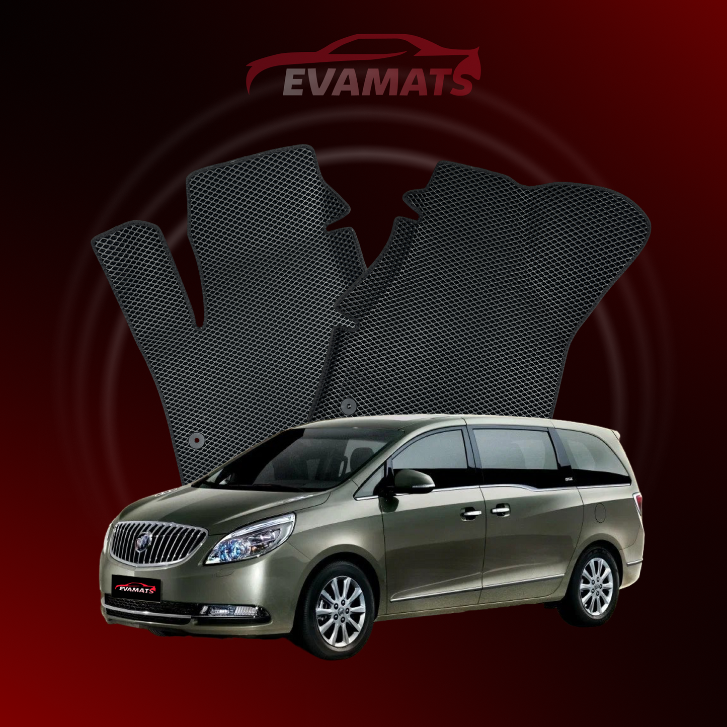 Автоковрики EVAMATS для Buick GL8(Legacy) 2 покоління 2010-2017 р.в. МІНІВЕН