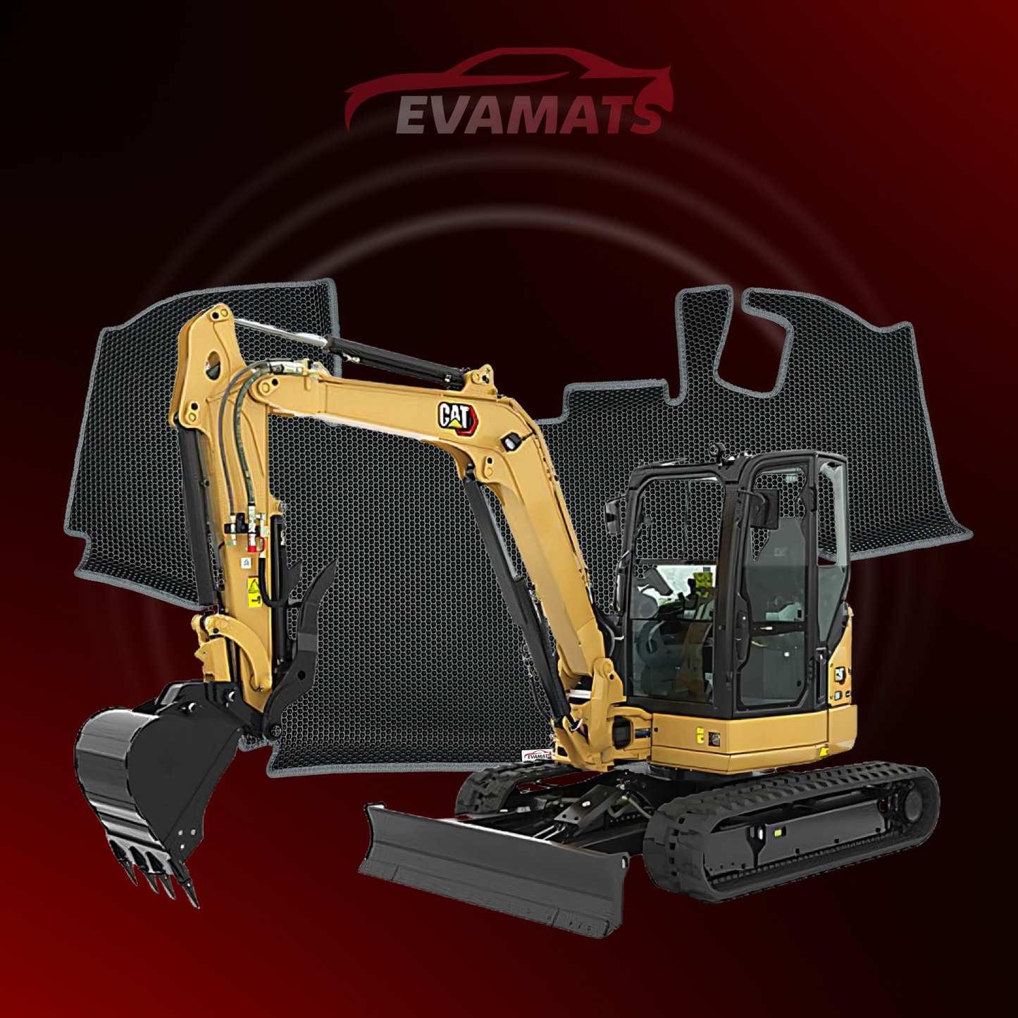 Dywaniki samochodowe EVAMATS do CAT 305 CR 1 gen 2003-2006 rok KOPARKA