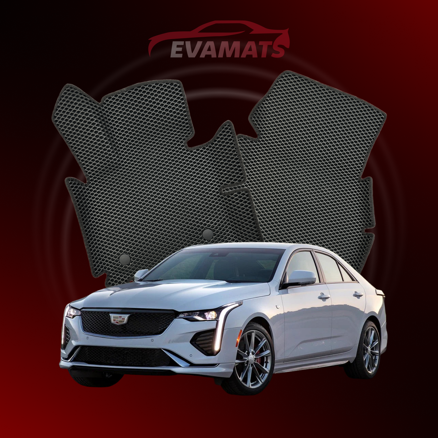 Dywaniki samochodowe 3D EVAMATS do Cadillac CT4 1 gen 2019-2025 rok SEDAN