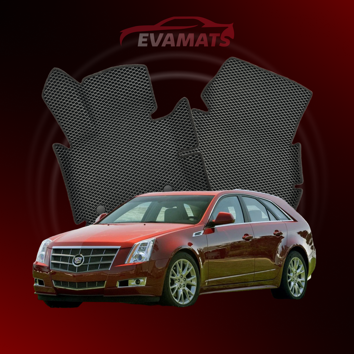 Dywaniki samochodowe EVAMATS do Cadillac CTS 2 gen 2007-2014 rok KOMBI