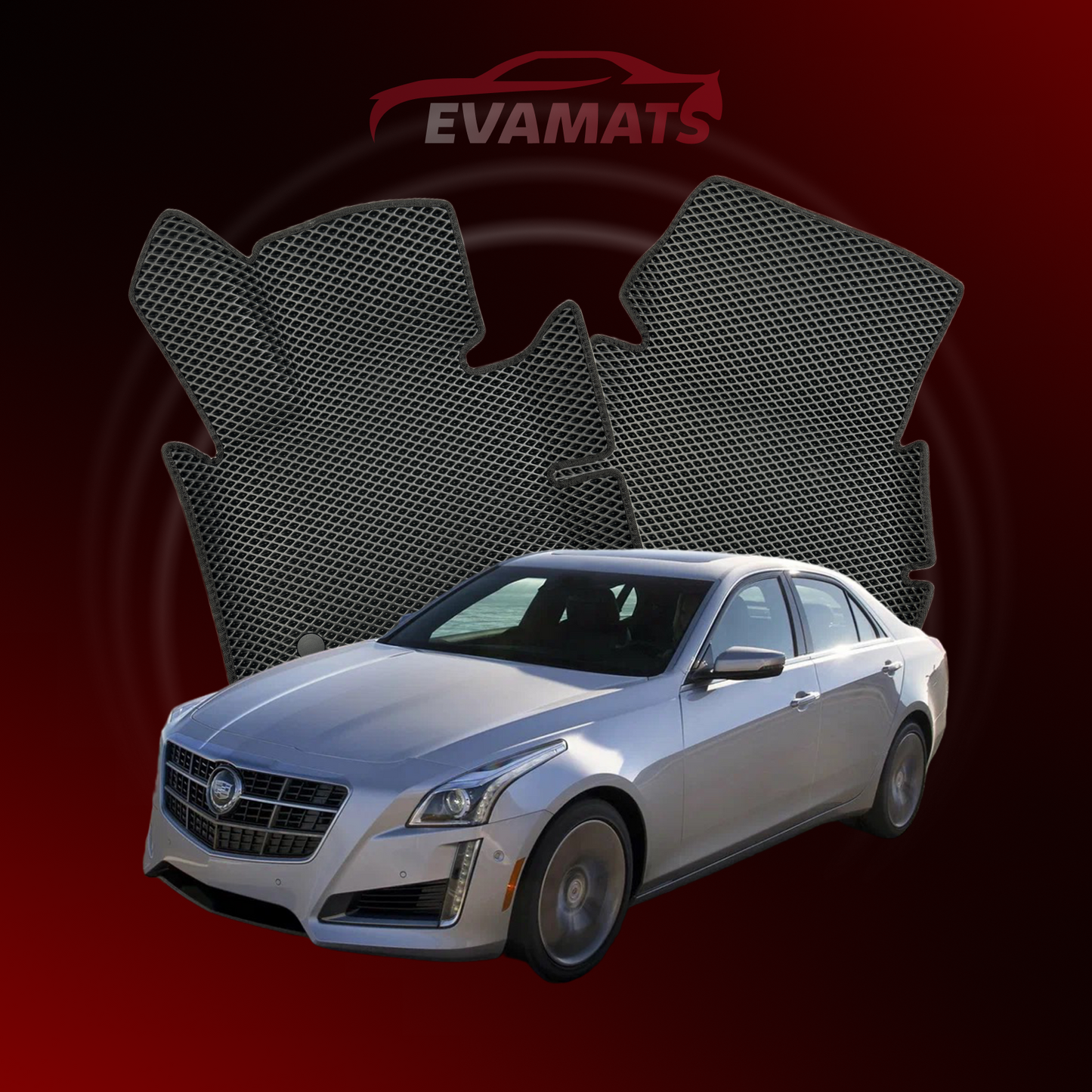 Dywaniki samochodowe EVAMATS do Cadillac CTS 3 gen 2013-2019 rok SEDAN