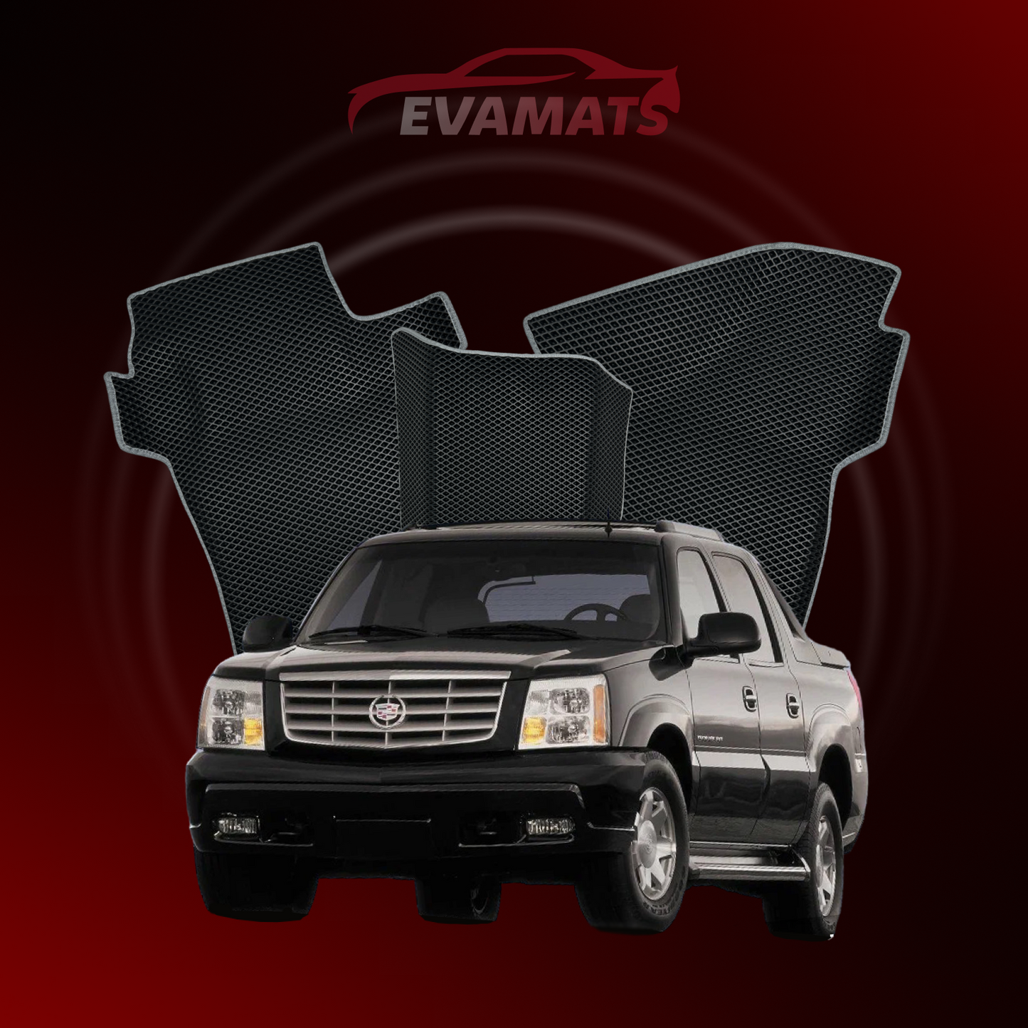 Dywaniki samochodowe EVAMATS do Cadillac Escalade 2 gen 2001-2006 rok PICK-UP z podwójna kabina