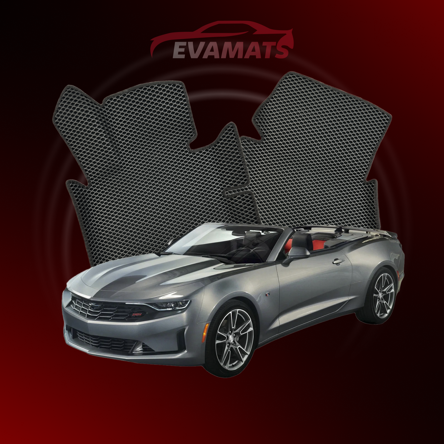 Автоковрики EVAMATS для Chevrolet Camaro 6 gen 2015-2023 р. КАБРИОЛЕТ