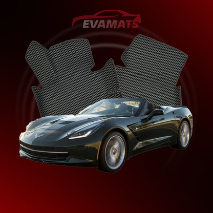 Автоковрики EVAMATS для Chevrolet Corvette(C7) 7 покоління 2013-2019 р. КАБІРОЛЕТ