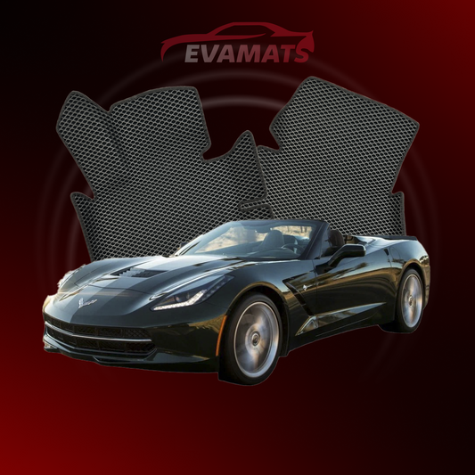 Dywaniki samochodowe EVAMATS do Chevrolet Corvette(C7) 7 gen 2013-2019 rok KABRIOLET