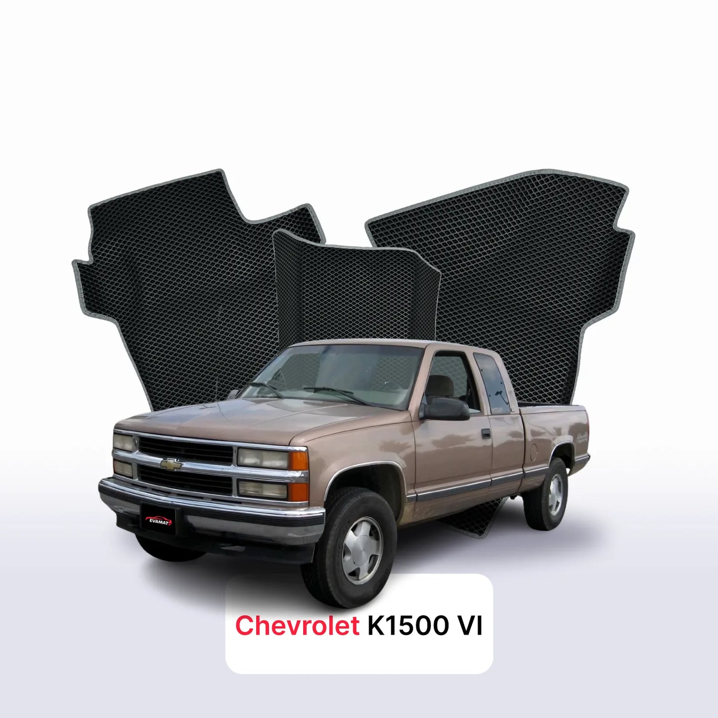 EVA Dywaniki samochodowe od EVA MATS 3D do Chevrolet K1500 4 gen 1988-2003 rok Pick-Up półtorej kabiny