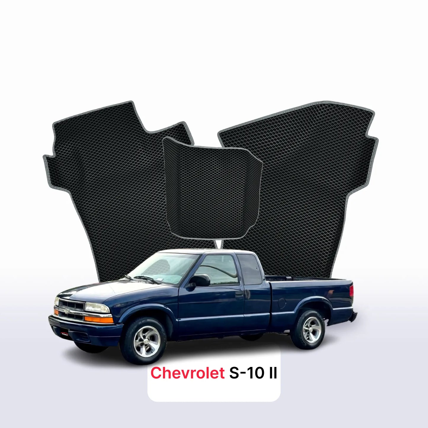 EVA Dywaniki samochodowe od EVA MATS 3D do Chevrolet S-10 2 gen 1993-2004 rok Pick-Up półtorej kabiny