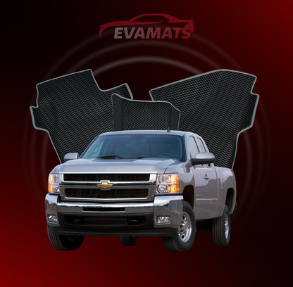 Автоковрики EVAMATS для Chevrolet Silverado(GMT900) 2nd gen 2007-2013 р. PICK-UP з полуторною кабіною