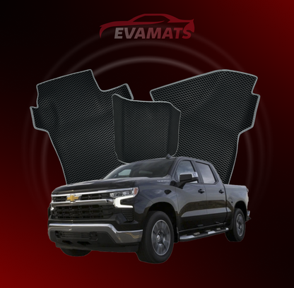 Dywaniki samochodowe EVAMATS do Chevrolet Silverado(T1XX) 4 gen 2019-2023 rok PICK-UP z podwójna kabina Grew