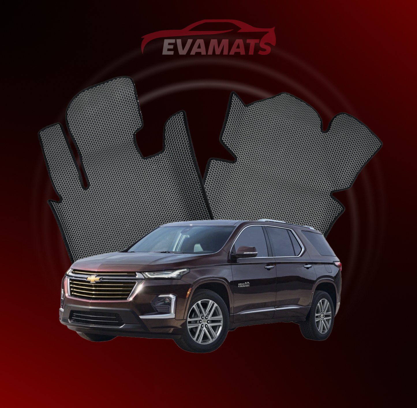 Dywaniki samochodowe 3D EVAMATS do Chevrolet Traverse 2 gen 2017-2023 rok SUV