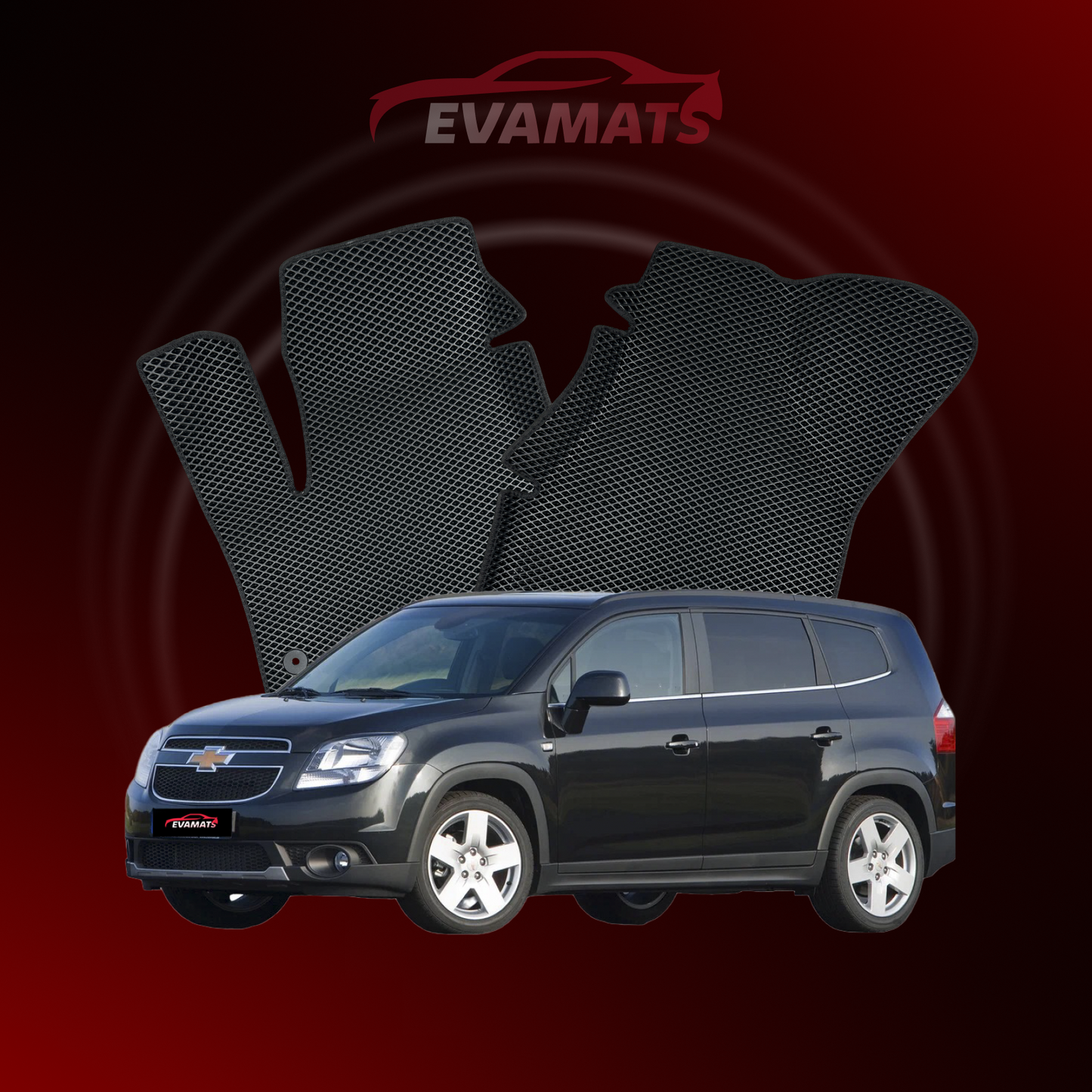 Dywaniki samochodowe 3D EVAMATS do Chevrolet Orlando 1 gen 2010-2018 rok MINIVAN