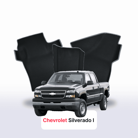 EVA Dywaniki samochodowe od EVA MATS 3D do Chevrolet Silverado(GMT800) 1 gen 1998-2007 rok PICK-UP z podwojną kabina