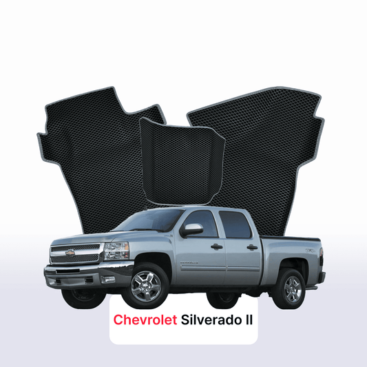 EVA Dywaniki samochodowe od EVA MATS 3D do Chevrolet Silverado(GMT900) 2 gen 2007-2013 rok PICK-UP z podwójna kabina