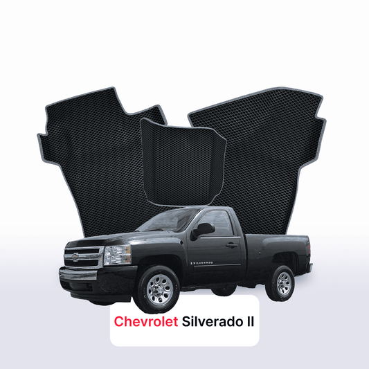 EVA Dywaniki samochodowe od EVA MATS 3D do Chevrolet Silverado(GMT900) 2 gen 2007-2013 rok PICK-UP z poedyncza kabina