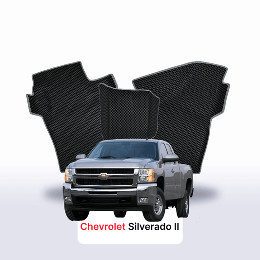 EVA Dywaniki samochodowe od EVA MATS 3D do Chevrolet Silverado(GMT900) 2 gen 2007-2013 rok PICK-UP z półtorej kabiny