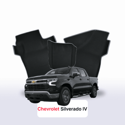 Автомобильные коврики EVAMATS для Chevrolet Silverado (T1XX) 4 Gen 2019-2025 PICK-UP с двойной кабиной, выросли