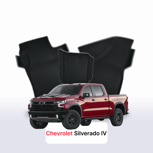 EVA Dywaniki samochodowe od EVA MATS 3D do Chevrolet Silverado(T1XX) 4 gen 2019-2025 rok PICK-UP z podwójna kabina ZR2