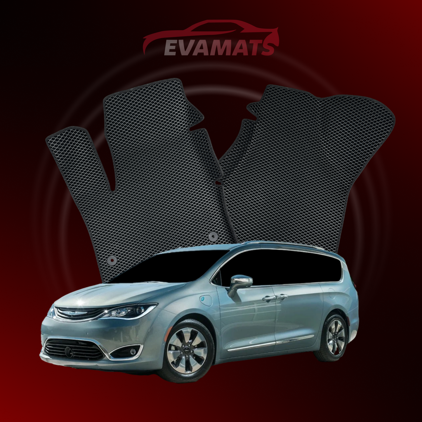 Dywaniki samochodowe EVAMATS do Chrysler Pacifica(RU) 2 gen 2016-2020 rok MINIVAN