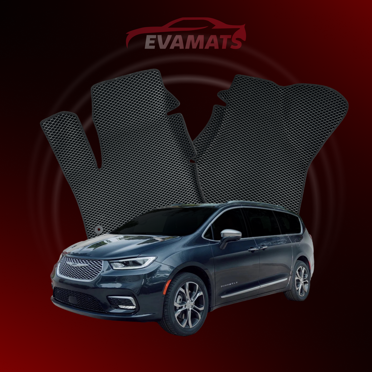 Dywaniki samochodowe EVAMATS do Chrysler Pacifica(RU) 2 gen 2020-2023 rok MINIVAN