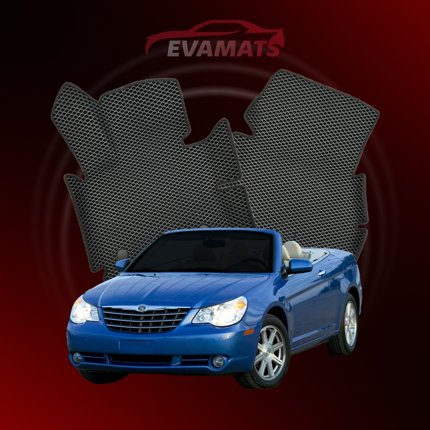 Dywaniki samochodowe 3D EVAMATS do Chrysler Sebring 3 gen 2006-2010 rok KABRIOLET