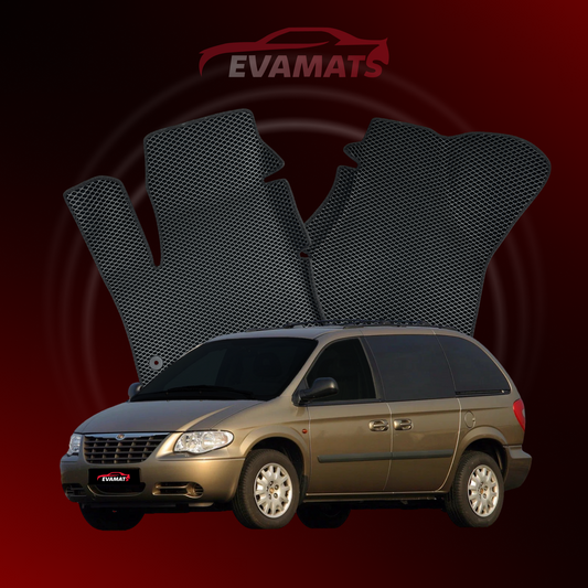 Dywaniki samochodowe EVAMATS do Chrysler Voyager 4 gen 2000-2008 rok MINIVAN