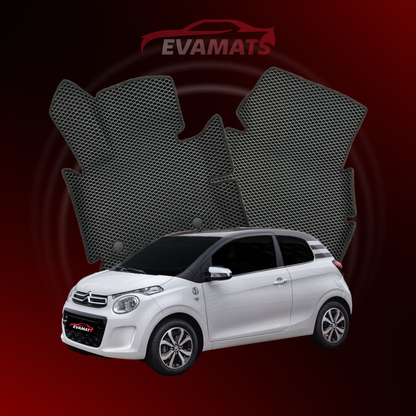 Коврики EVAMATS для Citroen C1 2-го поколения 2014-2022 года выпуска ХЭТЧБЕК 3 двери