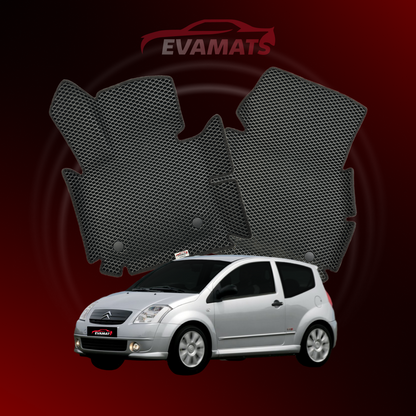 Dywaniki samochodowe EVAMATS do Citroen C2 1 gen 2003-2009 rok HATCHBACK 3 drzwi