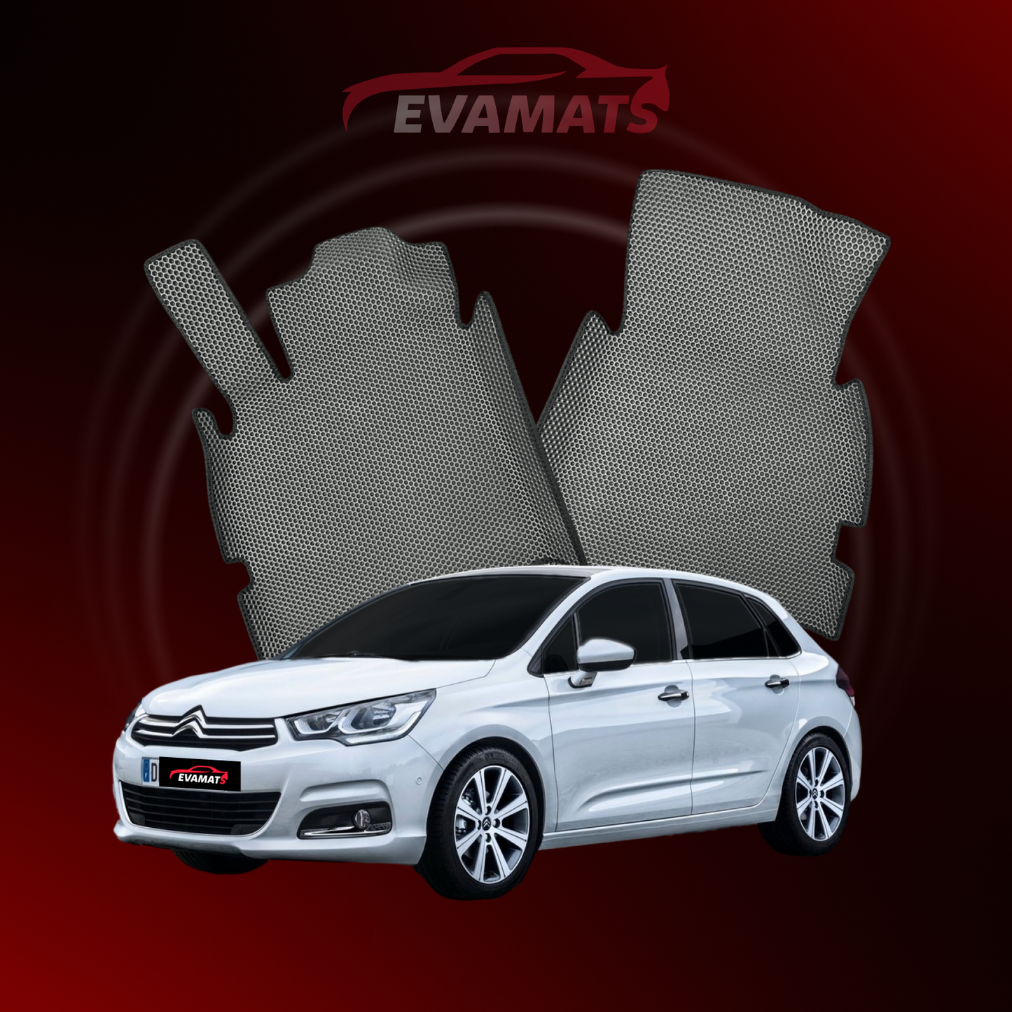 Dywaniki samochodowe EVAMATS do Citroen C4 2 gen 2015-2023 rok HATCHBACK 5 drzwi