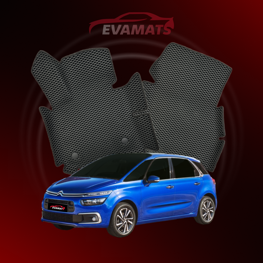 Dywaniki samochodowe EVAMATS do Citroen C4 Picasso 2 gen 2013-2018 rok MINIVAN 5 osobowy