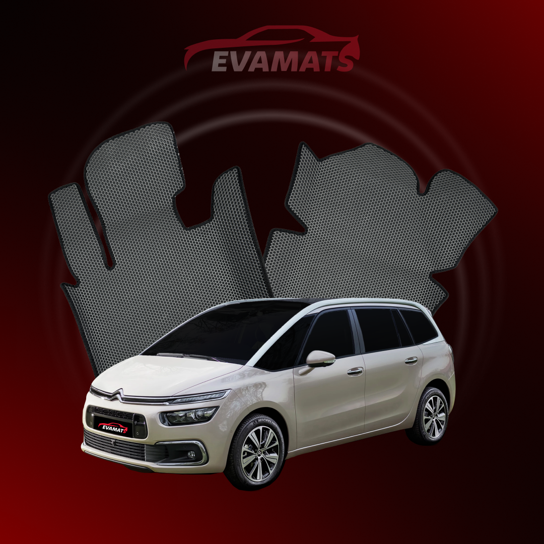 Автоковрики EVAMATS для Citroen Grand C4 Picasso 2 поколения 2013-2018 года МИНИВЭН