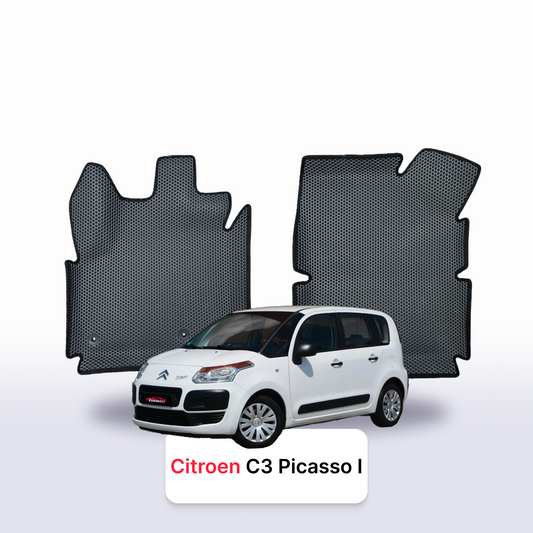 Dywaniki samochodowe EVAMATS do Citroen C3 Picasso 1 gen 2009-2017 rok MINIVAN